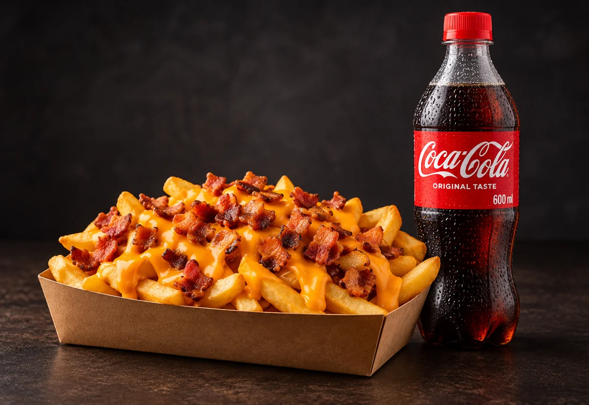 Batata Grande + Cheddar + Bacon + Coca-Cola 600 ml
