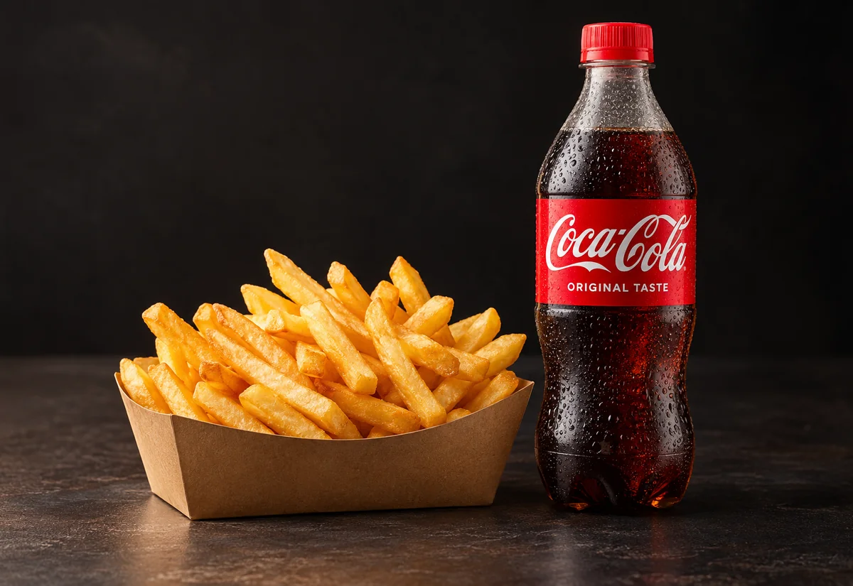 Batata Grande Tradicional Simples + Coca-Cola 600 ml